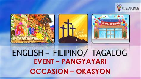 Entertainment in Tagalog.